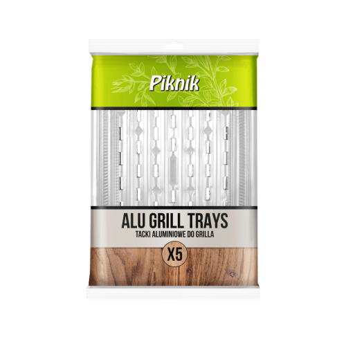 Tacki Aluminiowe do Grilla Duże 5szt. - Piknik