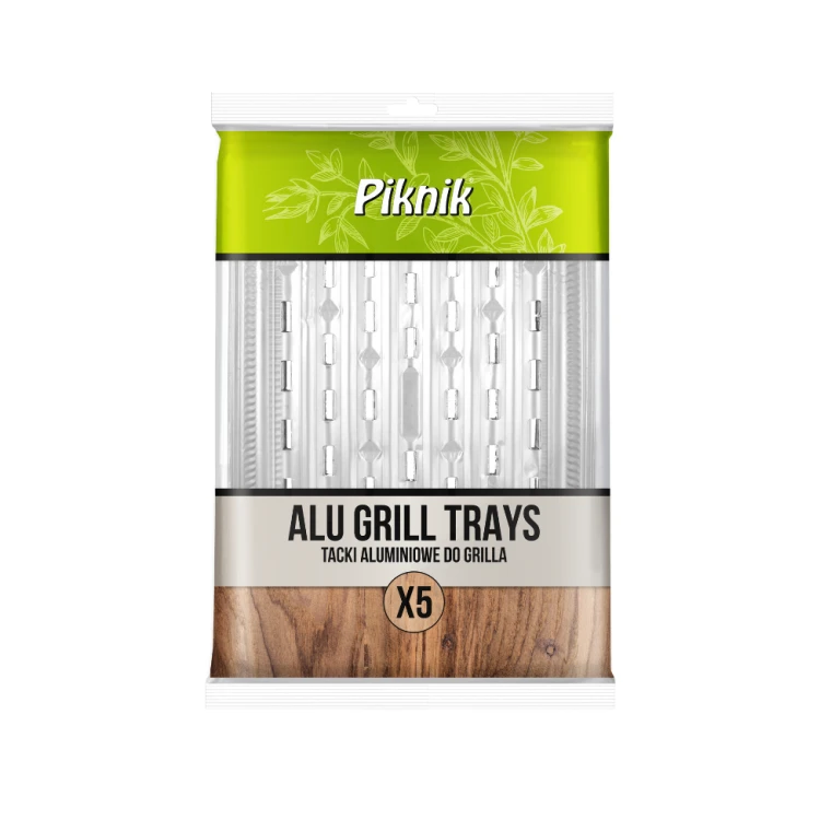 Tacki Aluminiowe do Grilla Duże 5szt. - Piknik