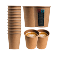 Kubki Papierowe Kraft SUP 250ml x50szt.