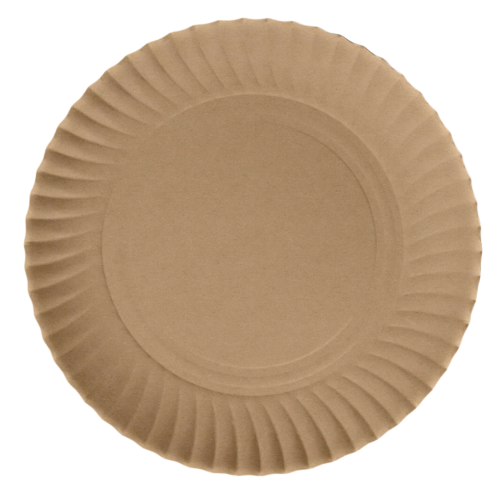 Talerze Papierowe Kraft 18cm (50szt.) Clarina