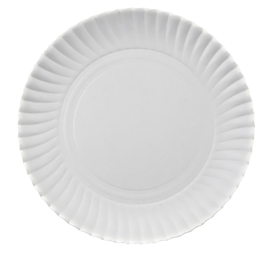 Talerze Papierowe Białe 18cm (50szt.) Clarina