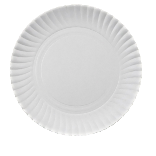 Talerze Papierowe Białe 18cm (50szt.) Clarina