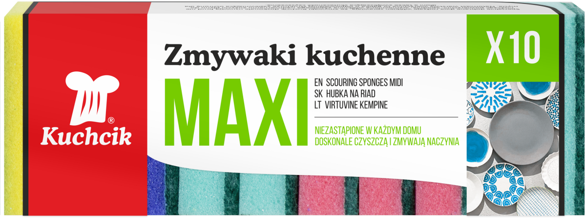Zmywaki Kuchenne 10szt. MAXI Kuchcik