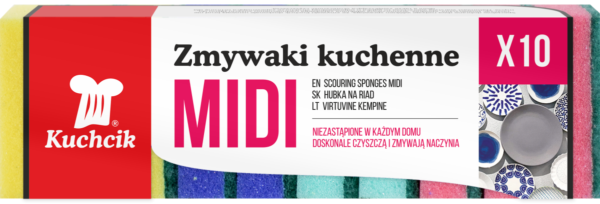 Zmywaki Kuchenne 10szt. MIDI  Kuchcik