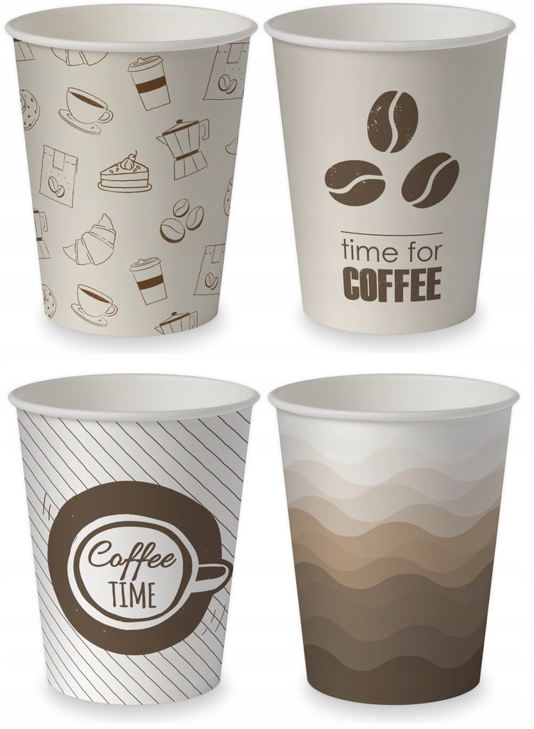 Kubki Papierowe Coffe Mix 250ml  x 50szt.