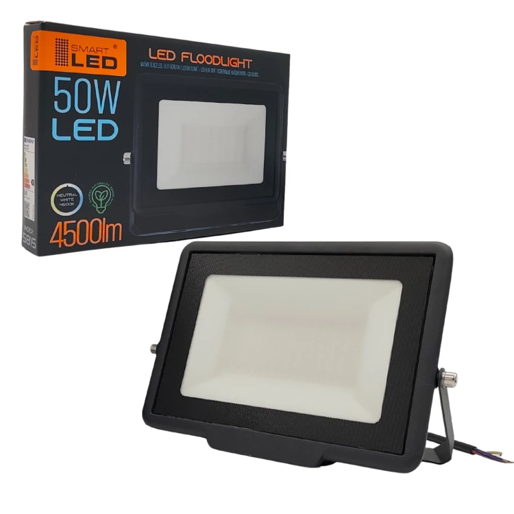 Naświetlacz LED SMD-50W 4500K Czarny