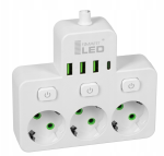 Rozdzielacz  Rozgałęźnik 3 Gniazda + USB 2.png