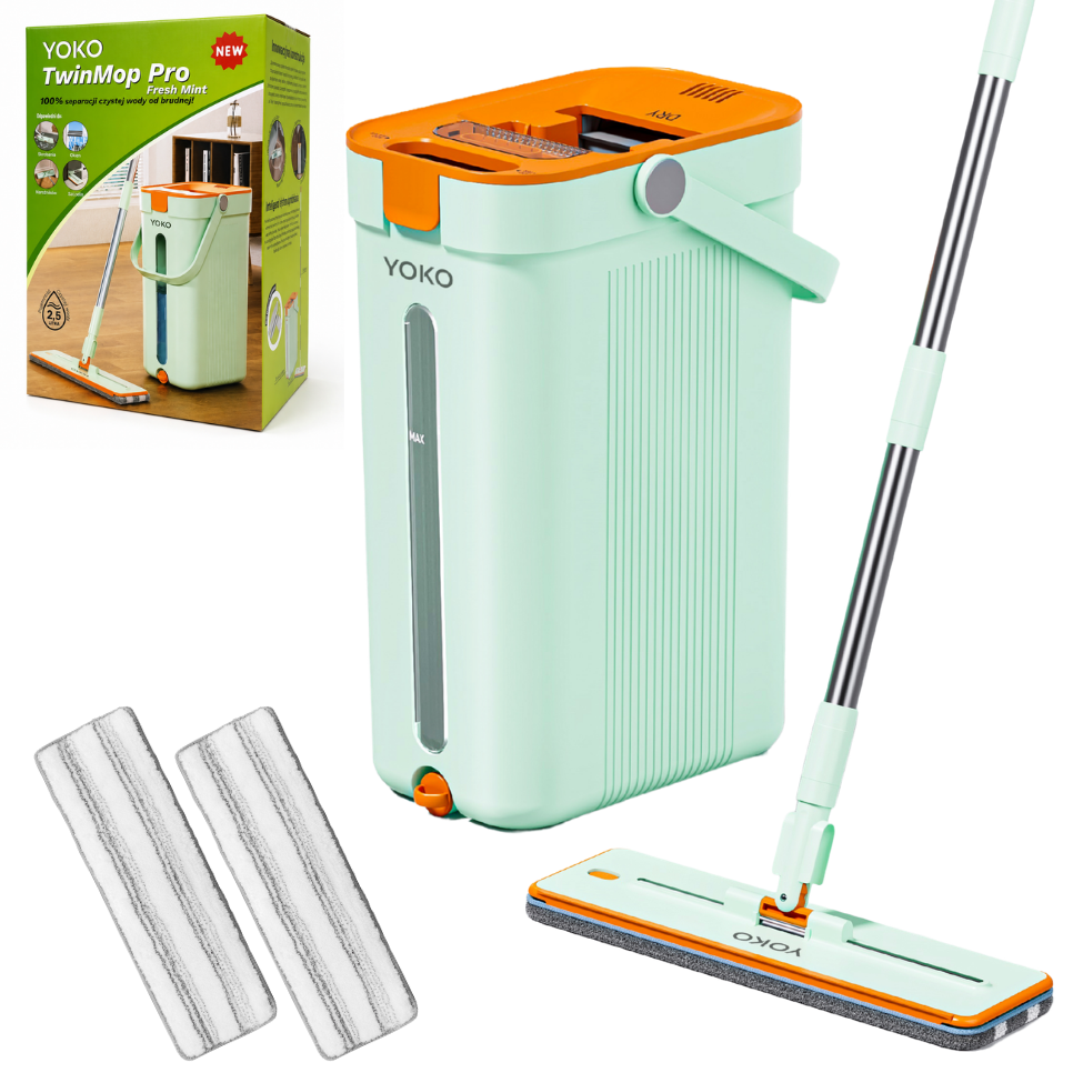Mop Dwukomorowy YOKO TwinMop Pro  Fresh Mint YM-09