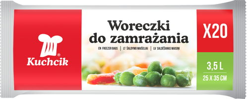 Woreczki do zamrażania Kuchcik 25x35cm  - 20szt.